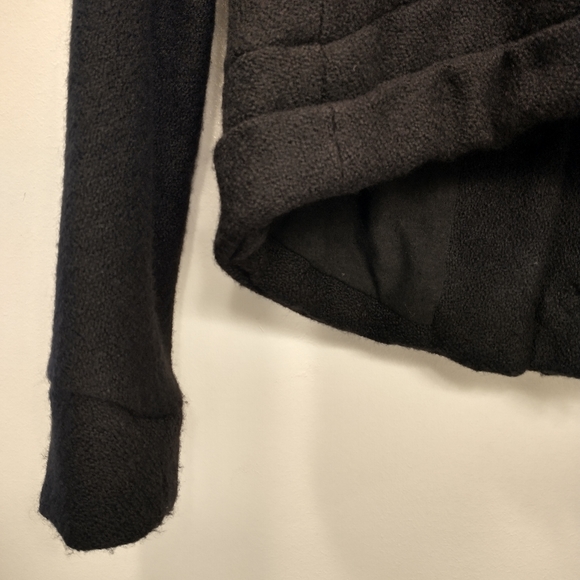 Lerario Beatriz Wool Moto Jacket Black - Picture 11 of 14